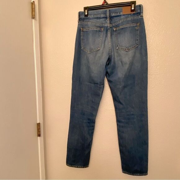 Madewell Perfect Vintage Straight 100% cotton Jean Mom Med Wash Leg Pants - 27 - Picture 3 of 10